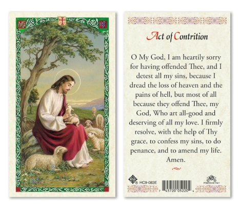 Jesus with Sheep - Act of Contrition