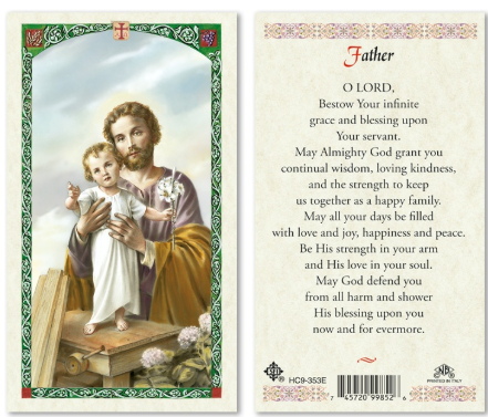 St. Joseph Father Prayer Prayer Card