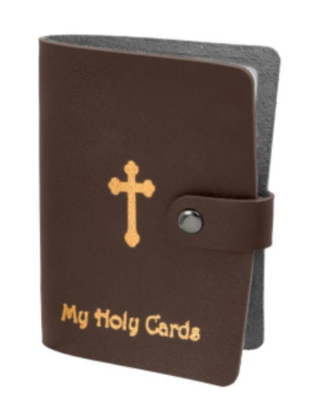 Brown Holy Card Holder