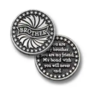 Pewter Pocket Token - Brother