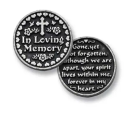 Pewter Pocket Token - In Loving Memory