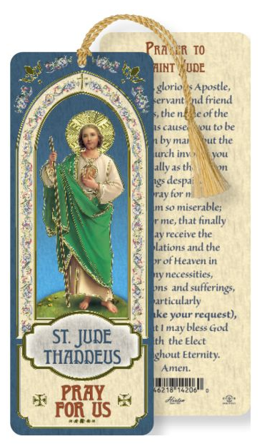 St. Jude Laminated Bookmark with Tassel