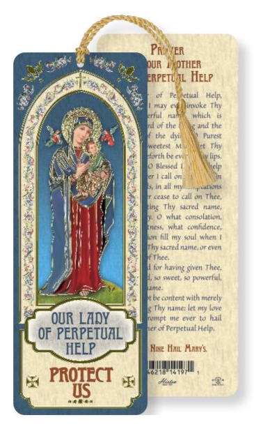 Our Lady of Perpetual Help Laminated Bookmark with Tassel