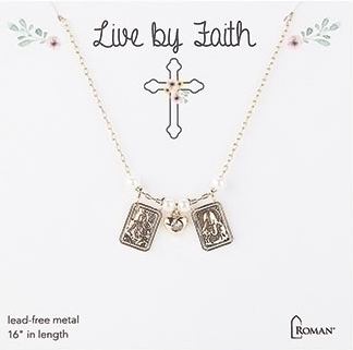 Gold Scapular Necklace