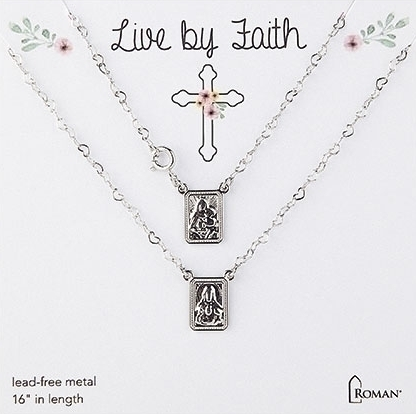 Silver Infinity Scapular Necklace