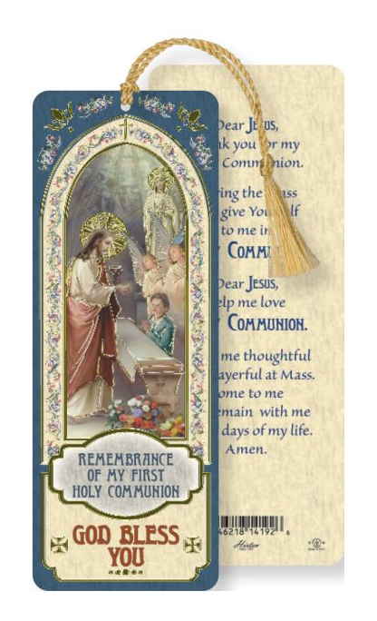 First Communion - Boy Laminated Bookmark
