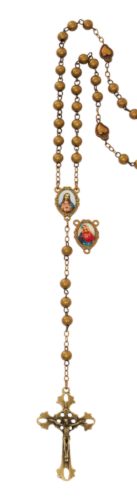 Bronze Sacred Heart/Immaculate Heart Rosary