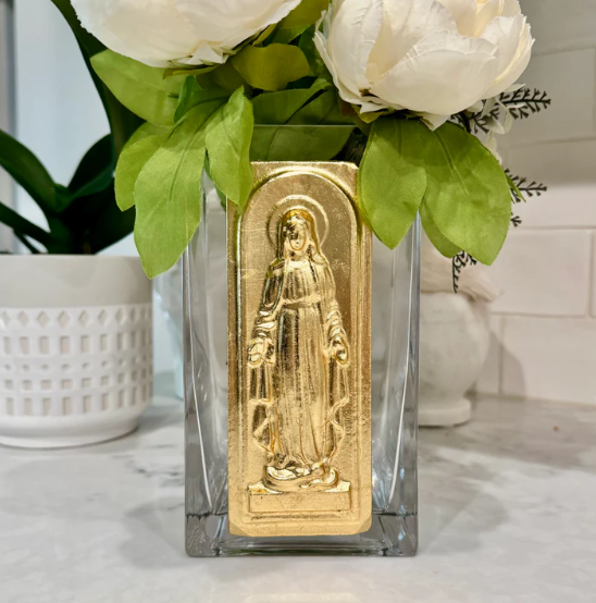 Rectangle Vase Blessed Mother