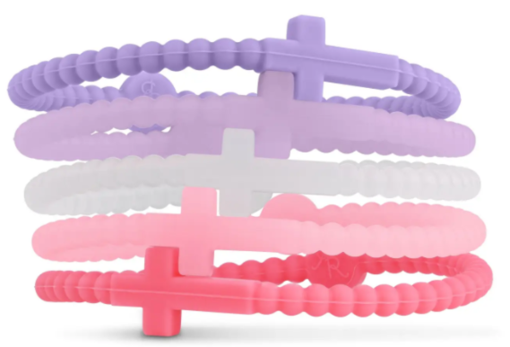 Jesus Bracelets (Silicone Cross Bracelets) - Sweetheart XS