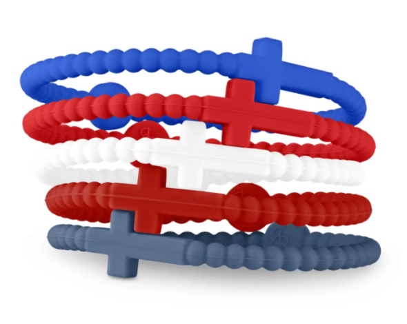 Jesus Bracelets (Silicone Cross Bracelets) - USA Medium