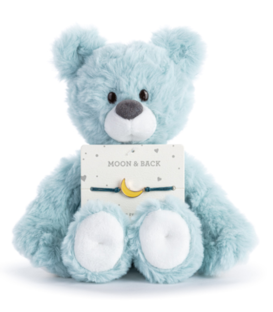 Moon and Back Blue Bear