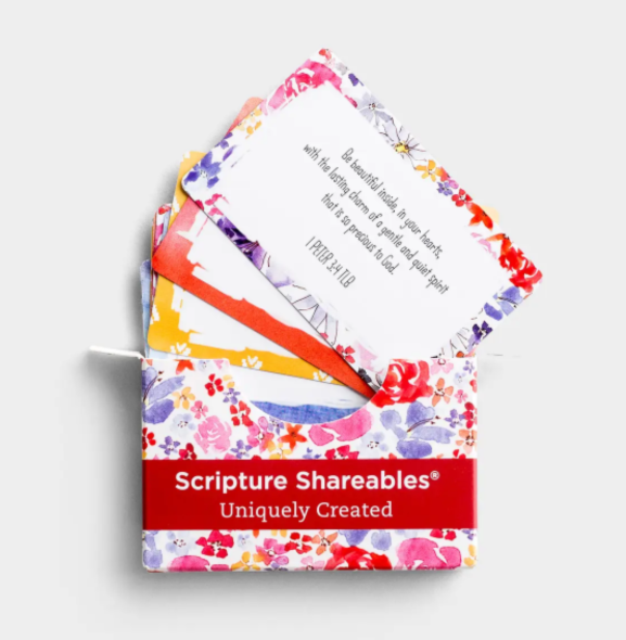 Uniquely Created - Scripture Shareables, 32 Card Set