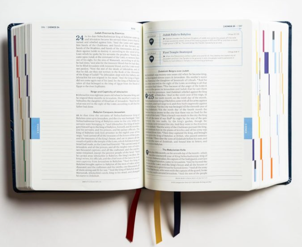 The Great Adventure Catholic Notetaking Bible (Blue Cowhide, Second Edition)