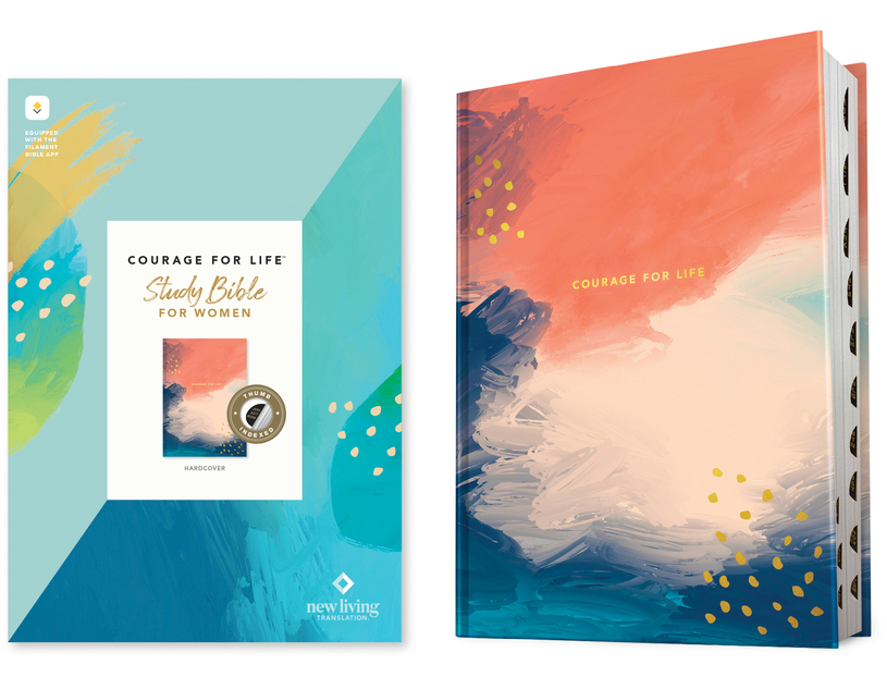NLT Courage for Life Study Bible for Women, Filament Enabled (Hardcover, Indexed)