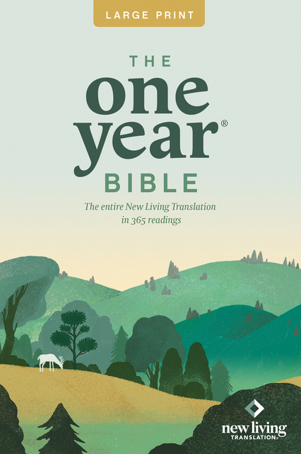 One Year Premium Slimline Bible-NLT-Large Print