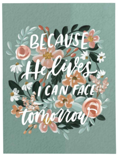 Loveall Small Poster - Because He Lives