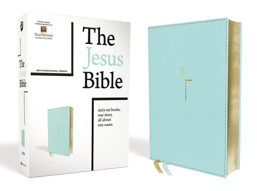 The Jesus Bible, NIV Edition, Leathersoft, Blue, Comfort Print
