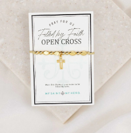 The Little Saints Open Cross - Gold