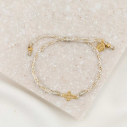 Filled by Faith Bracelet-Metallic Gold/Gold
