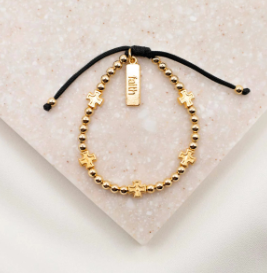Faith Over Everything Bracelet - Gold