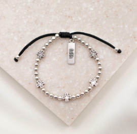 Faith Over Everything Bracelet - Silver