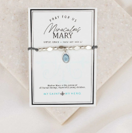 The Little Saints Miraculous Mary Blue - Silver