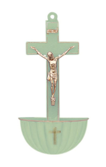 Luminous Crucifix Holy Water Font