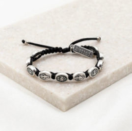 Miraculous Mary Blessing Bracelet - Navy