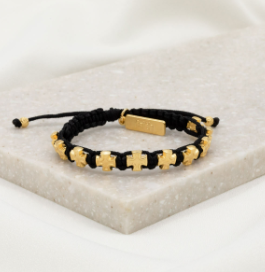 Faith Blessing Bracelet - Black Gold
