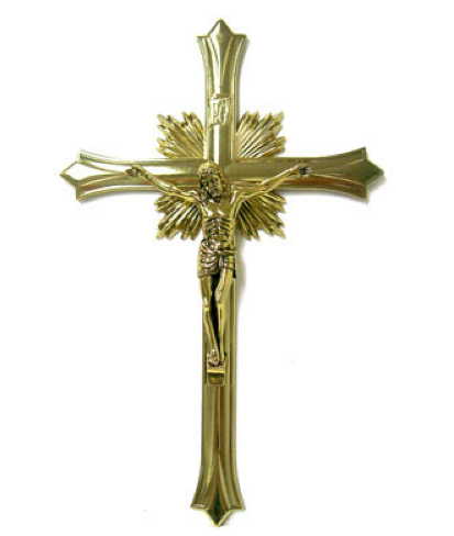 11" Gold Crucifix