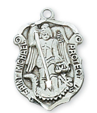 Sterling St. Michael Medal