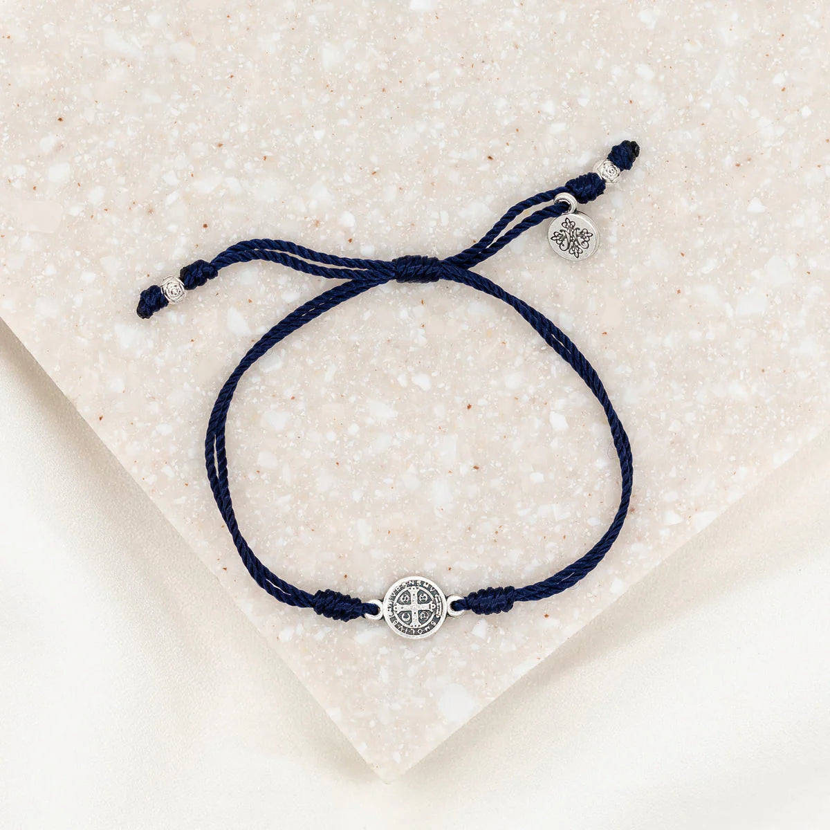 Breathe Blessing Bracelet - Navy/Silver