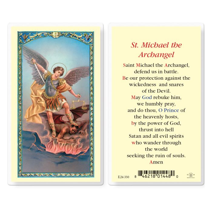 St. Michael the Archangel Prayer Card