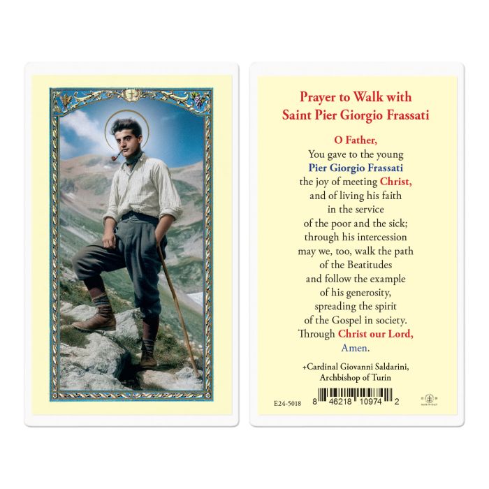 St. Pier Giorgio Frassati Prayer Card