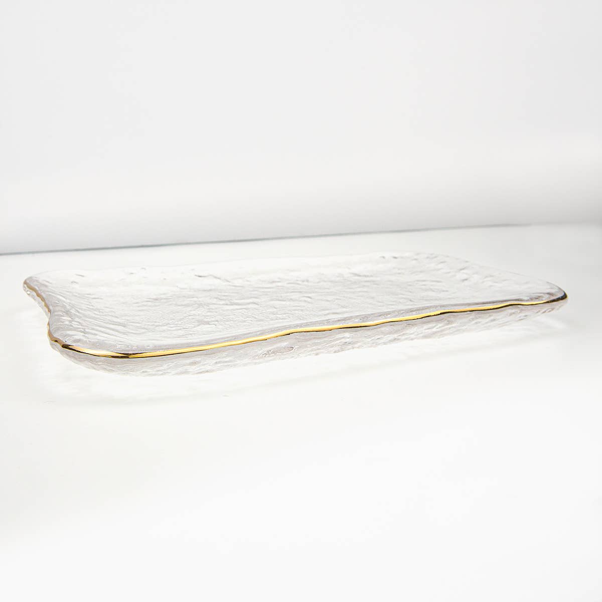 Saint Germain Serving Dish Clear/Gold 9.3x.7x5.7