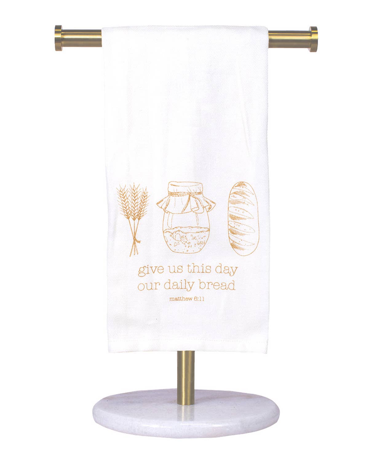 Give Us This Day Hand Towel Cream/Doe 20x28