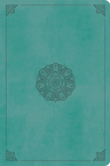ESV Value Compact Bible, Red Letter (Trutone, Turquoise, Emblem Design)