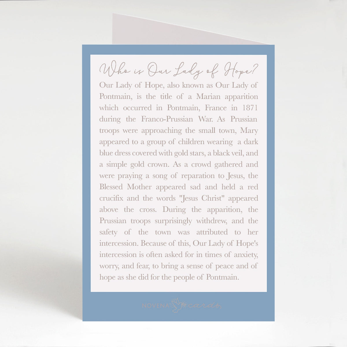 Our Lady of Hope Prayer Card | Pray for Us