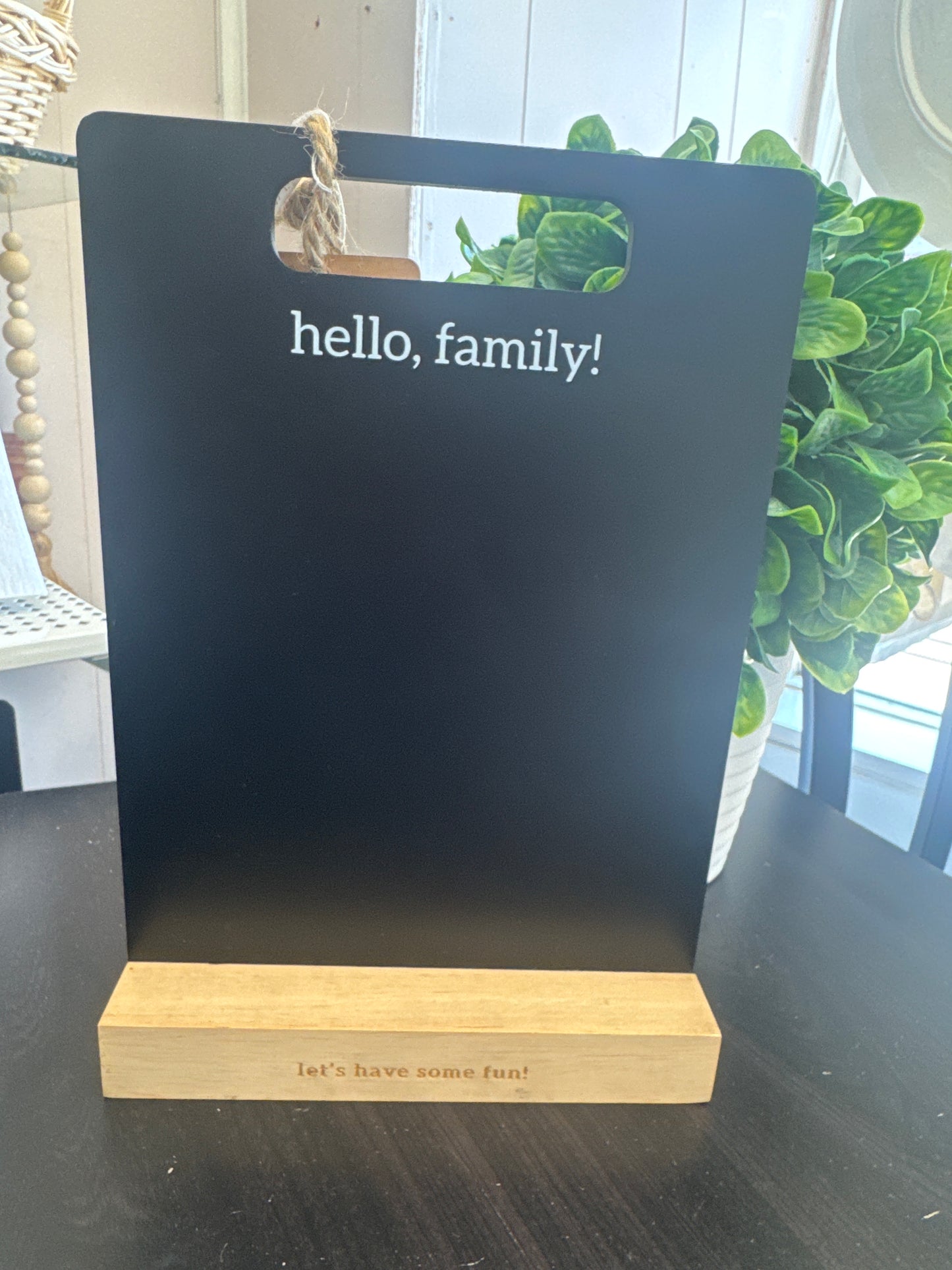 Family Chalkboard Sign