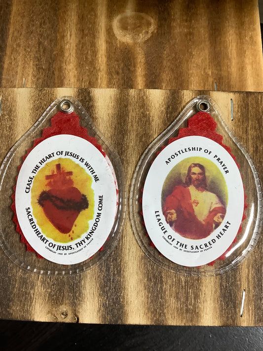 Red Scapular Badge