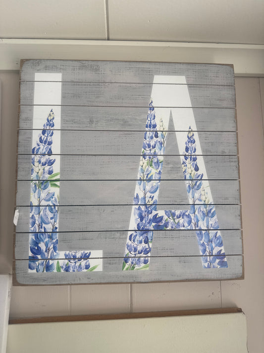 LA Bluebonnets Plaque