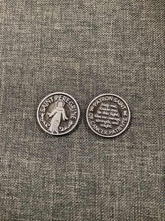 Pewter Pocket Token - St. Peregrine
