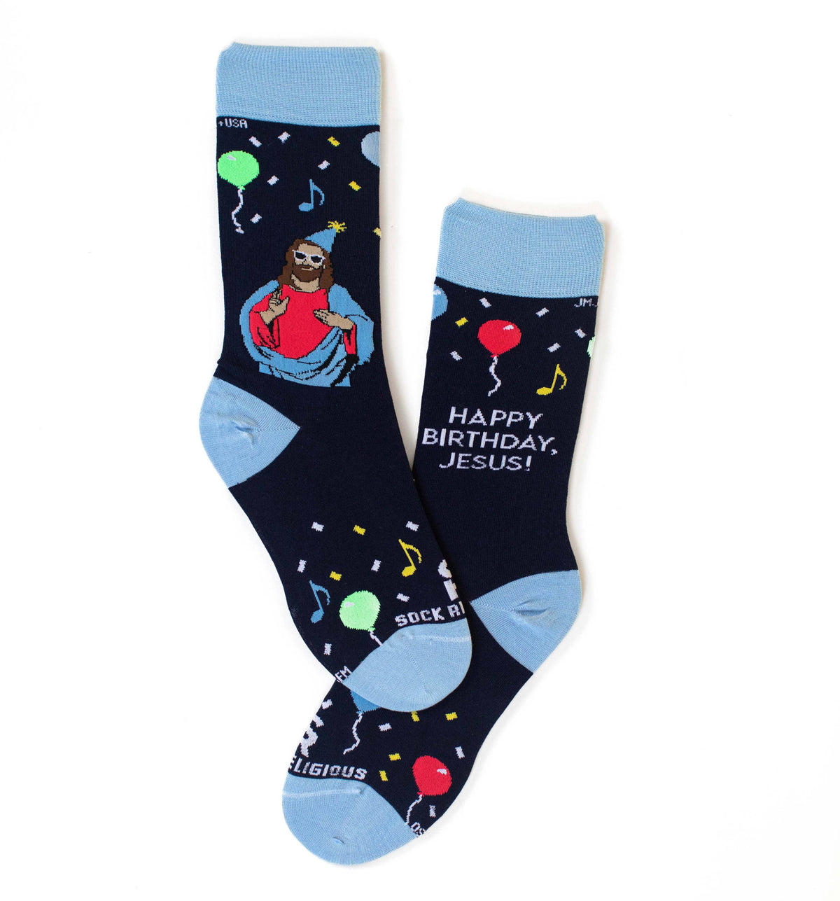 Happy Birthday Jesus Adult Socks