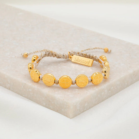 Benedictine Blessing Bracelet - Gold Medals
