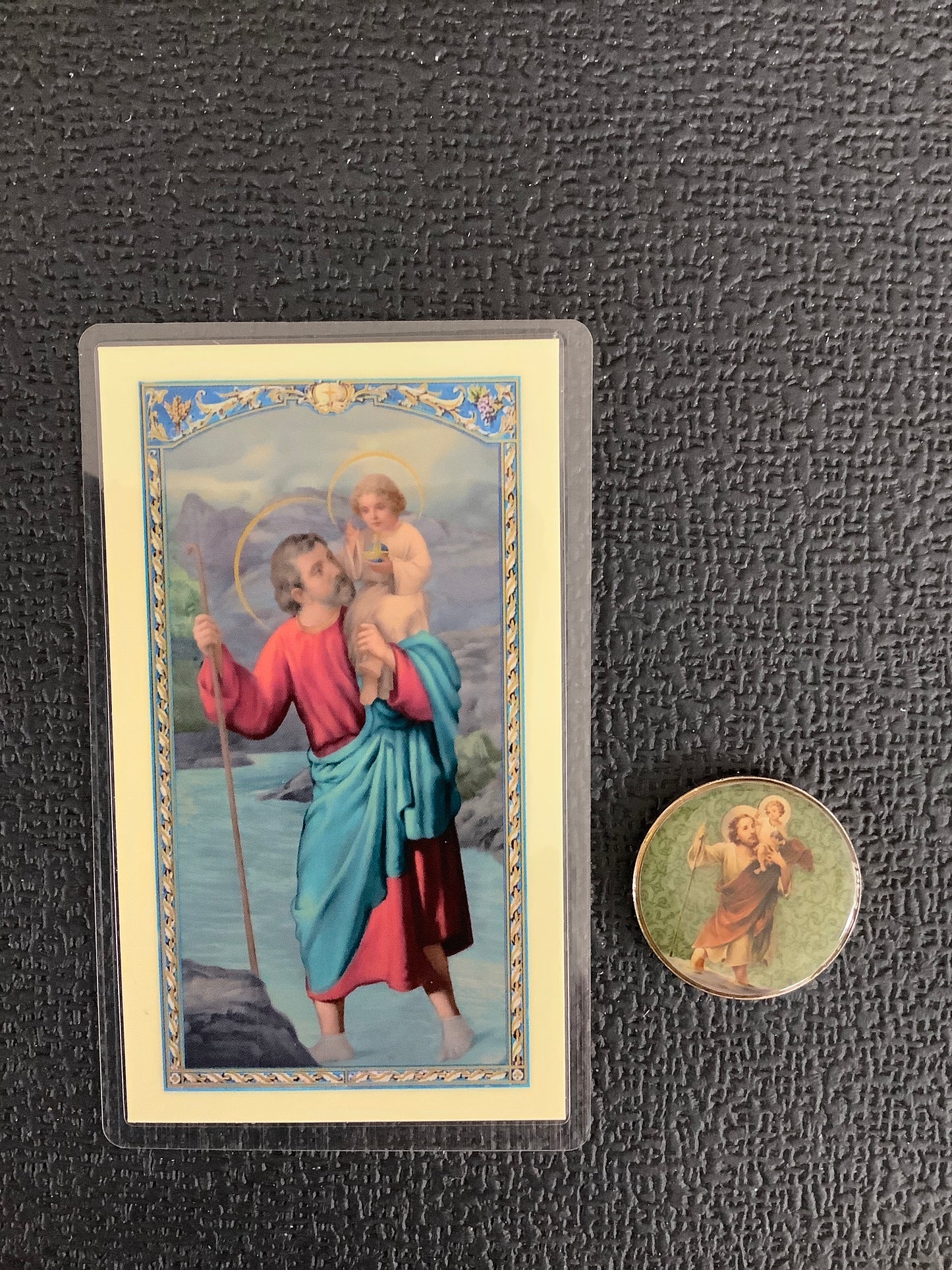 Prayer Card and Pocket Token - St. Christopher