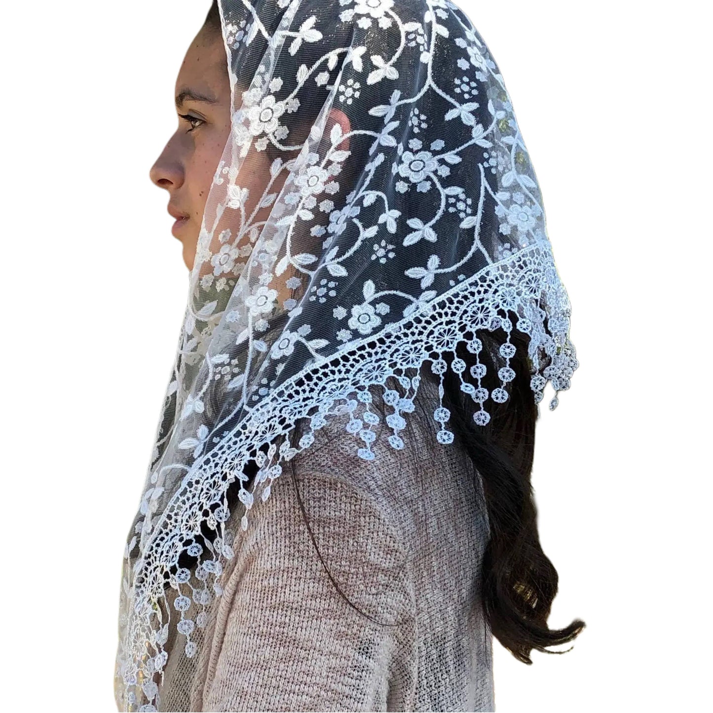 Veil ~ Cherry Blossom - WHITE