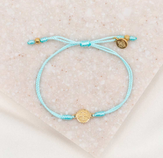Breathe Blessing Bracelet - Mint/Gold