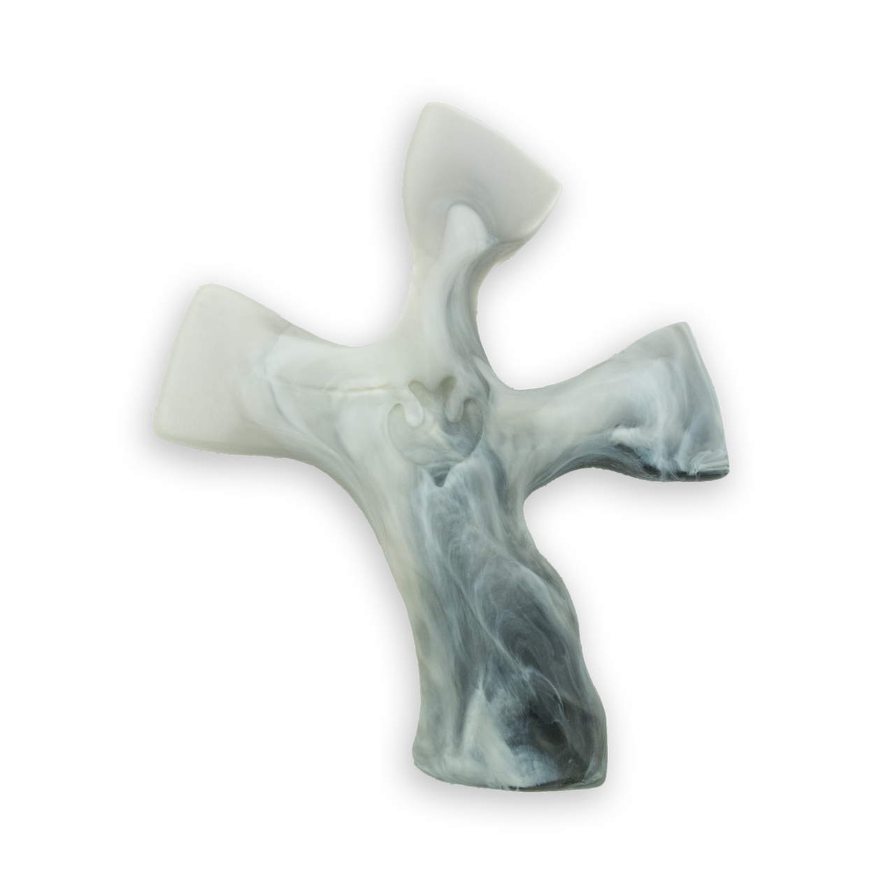 Grey Marble Clinging Cross
