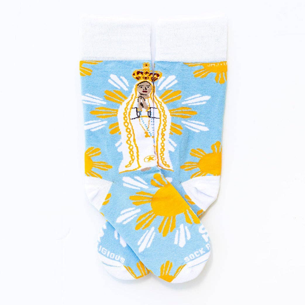 Our Lady Of Fatima Adult Socks