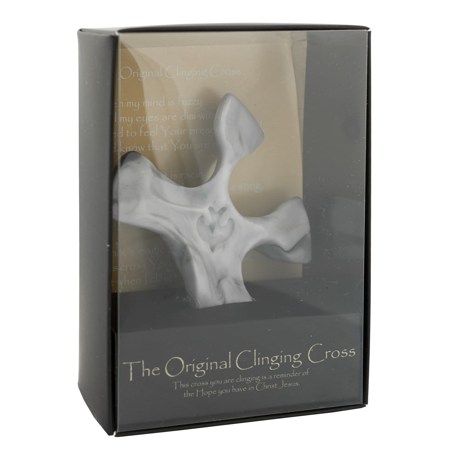 Grey Marble Clinging Cross